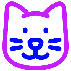 Cat 1 Icon from Plump Neon Set