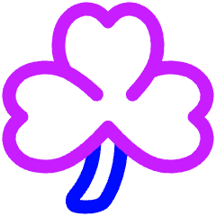 Clover Icon from Plump Neon Set