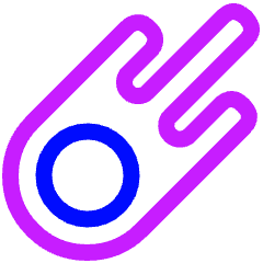 Comet Icon from Plump Neon Set