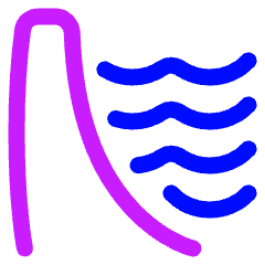 Dam Icon from Plump Neon Set