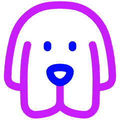 Dog 2 Icon from Plump Neon Set