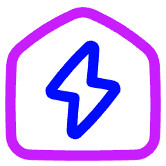 Eco House Icon from Plump Neon Set