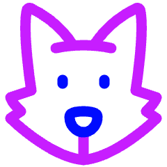 Fox Icon from Plump Neon Set