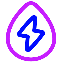 Hydro Energy Icon from Plump Neon Set