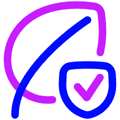 Leaf Protect Icon from Plump Neon Set