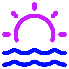 Sunset Icon from Plump Neon Set