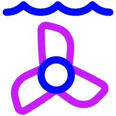 Tidal Energy Icon from Plump Neon Set