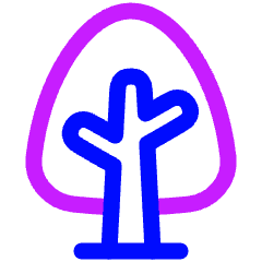 Tree 1 Icon from Plump Neon Set