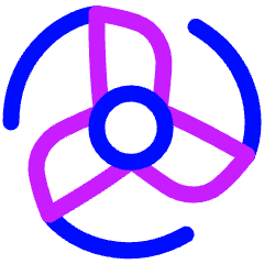 Wind Energy Icon from Plump Neon Set