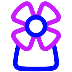 Windmill Icon from Plump Neon Set