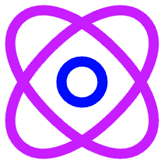 Atom Icon from Plump Neon Set
