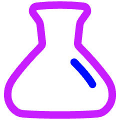 Erlenmeyer Flask Icon from Plump Neon Set