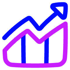 Decent Work And Economic Growth Icon from Plump Neon Set