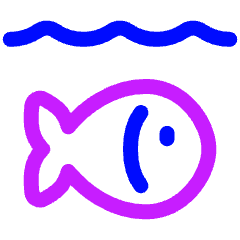 Life Below Water Icon from Plump Neon Set