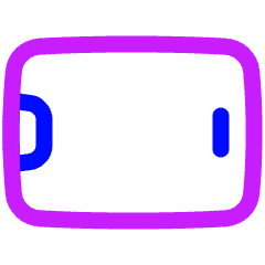 Phone Landscape Icon from Plump Neon Set