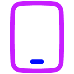 Phone Mobile Phone Icon from Plump Neon Set