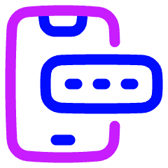 Phone Password Icon from Plump Neon Set