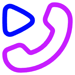 Phone Play Icon from Plump Neon Set