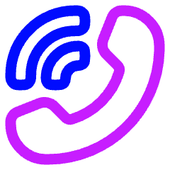 Phone Ringing 1 Icon from Plump Neon Set