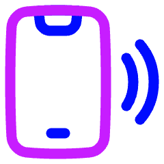 Phone Ringing 2 Icon from Plump Neon Set