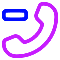 Remove Call Icon from Plump Neon Set