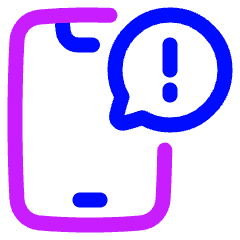 Notification Message Alert Icon from Plump Neon Set