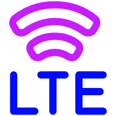 Cellular Network Lte Icon from Plump Neon Set