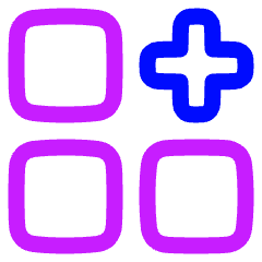 Application Add Icon from Plump Neon Set