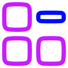Application Remove Icon from Plump Neon Set