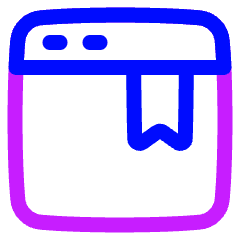 Browser Bookmark Icon from Plump Neon Set