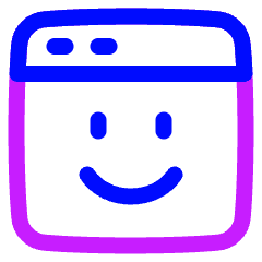 Browser Emoji Icon from Plump Neon Set