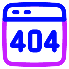Browser Error 404 Icon from Plump Neon Set