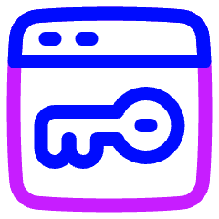 Browser Key Icon from Plump Neon Set
