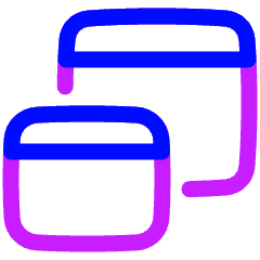 Browser Multiple Window Icon from Plump Neon Set