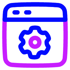 Browser Setting Icon from Plump Neon Set