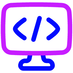 Code Monitor 1 Icon from Plump Neon Set