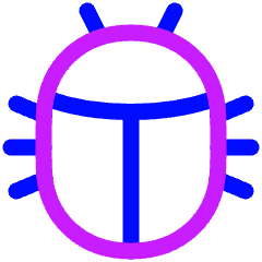 Bug Icon from Plump Neon Set