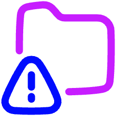Threat Folder Icon from Plump Neon Set