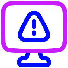 Threat Monitor Icon from Plump Neon Set