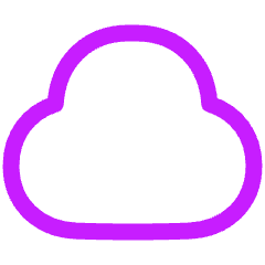 Cloud Icon from Plump Neon Set