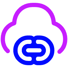 Insert Cloud Link Icon from Plump Neon Set