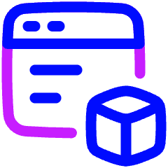 Browser Modules Icon from Plump Neon Set