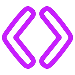 Angle Brackets Icon from Plump Neon Set