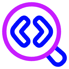 Code Analysis Icon from Plump Neon Set