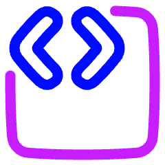 Code Block Icon from Plump Neon Set
