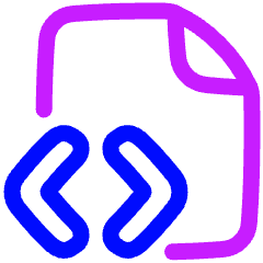 File Code 1 Icon from Plump Neon Set