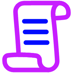 Script 1 Icon from Plump Neon Set