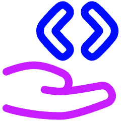 Share Code Icon from Plump Neon Set