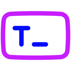 Text Field Icon from Plump Neon Set