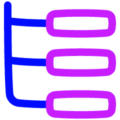 Web Hierarchy Icon from Plump Neon Set